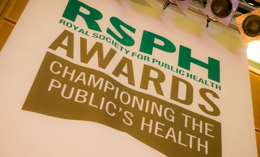 RSPH Awards logo with text: 'Championing the Public's Health