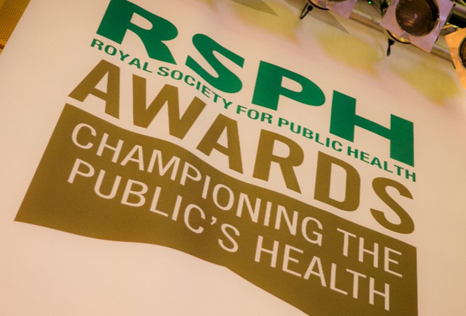RSPH Awards logo with text: 'Championing the Public's Health