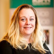 Ruth Challenor, a white woman with blonde hair