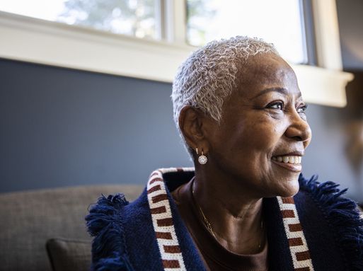 Older woman smiling - RSPH fellow