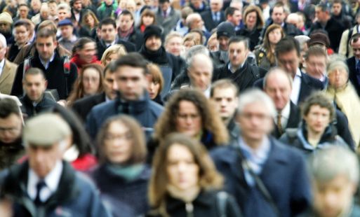 A crowd of indistinguishable people