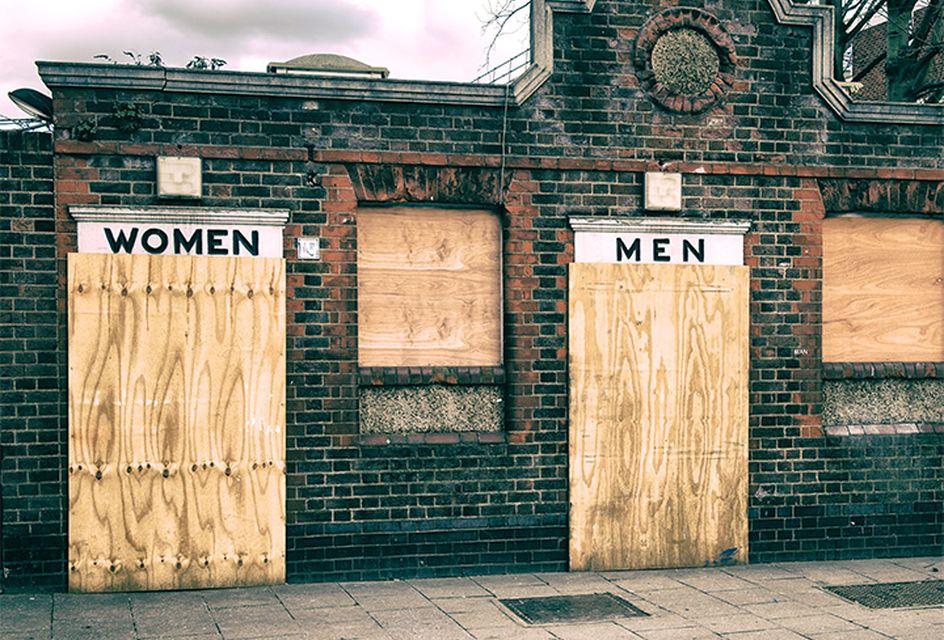Disused public toilets