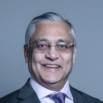 Official House of Lords Portait of Lord Patel of Bradford, RSPH President